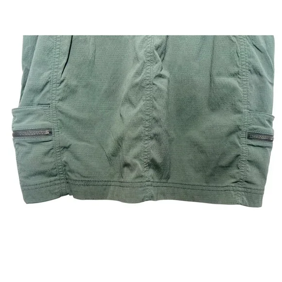 Athleta Trekkie Skort Skirt Womens Size 6 Green Cargo Outdoors Hiking Athleisure